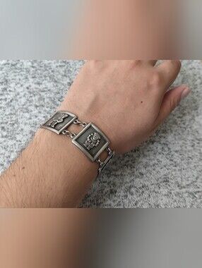 Men's Link Bracelet - (Silver 1060; Wrist Sz: 8")